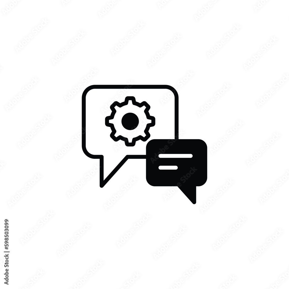 Chat icon design with white background stock illustration Chat icon design with white background stock illustration