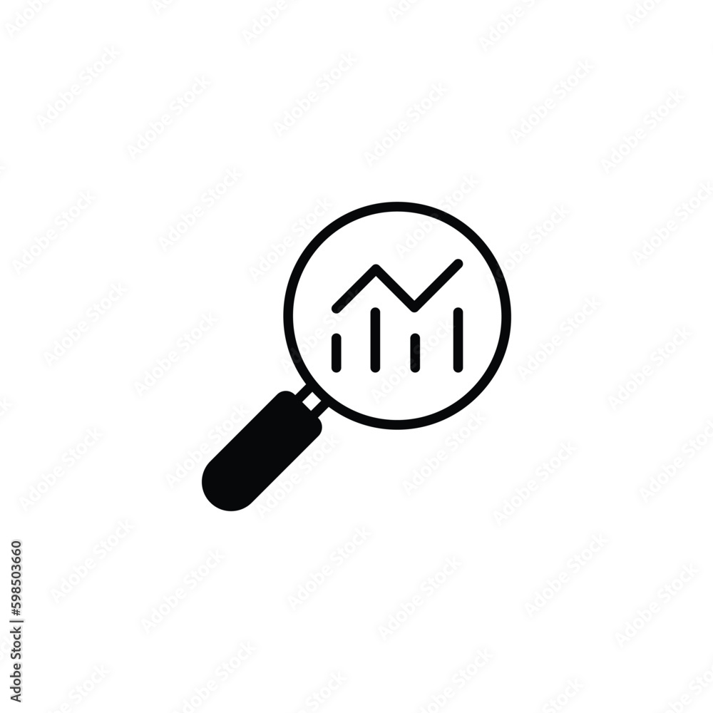 Search icon design with white background stock illustration Search icon design with white background stock illustration