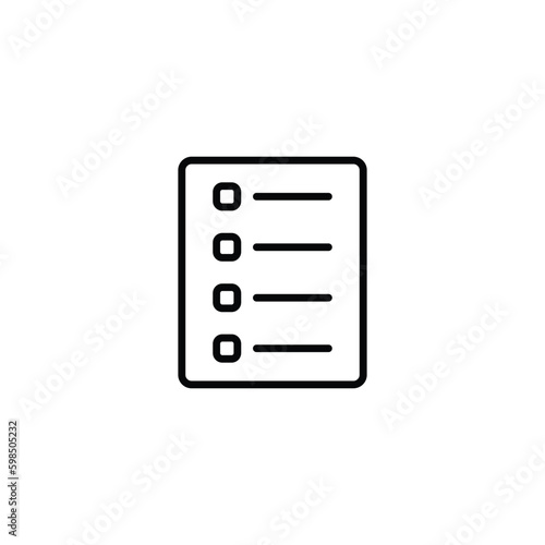 List icon design with white background stock illustration © Graphics