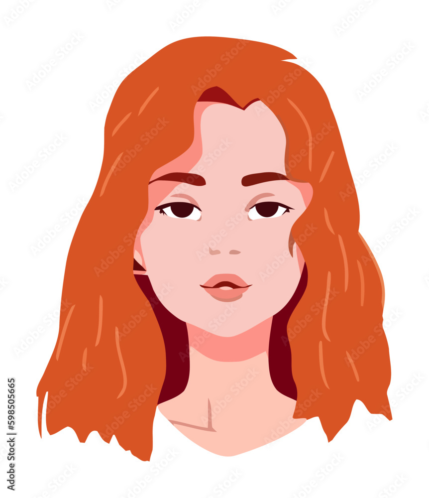Beautiful young woman smiling Generative AI Beautiful young woman smiling Generative AI