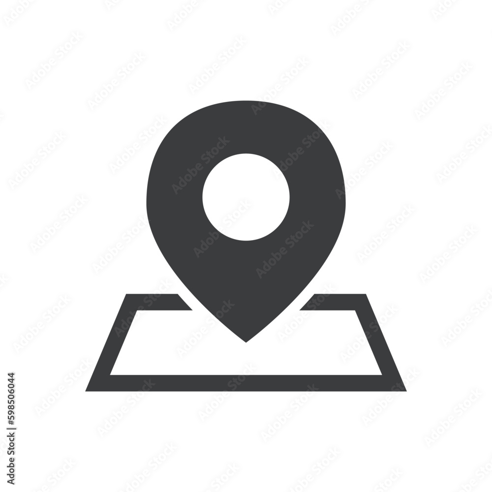 Location Pin, Map Isolated Vector Icon Location Pin, Map Isolated Vector Icon