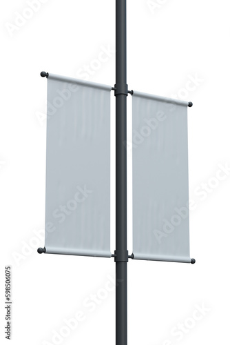 Street lamp post outdoor advertising pole banner 