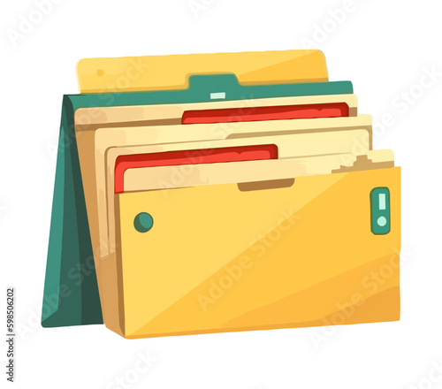 binder stores paperwork in archives Generative AI