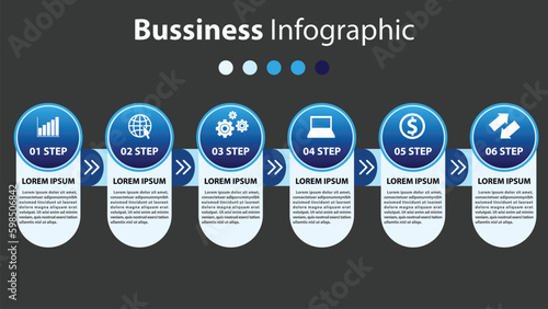 Business Presentation Templates, Business Infographic Vector Design, Infomation.