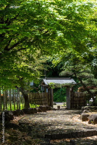 あけぼの山農業公園の日本庭園・初夏