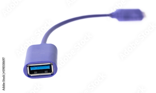 USB adapter isolated on white background