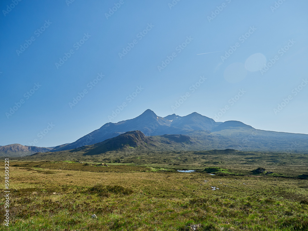 black Cuillin mountains on the Isle of Skye, Scotland