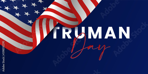 Vector illustration of Truman Day. Truman Day Holiday Truman Day is a state holiday in Missouri, the United States, on or around May 8 each year. photo