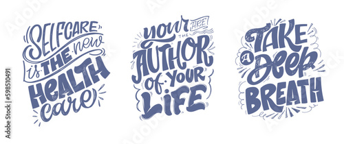 Cute hand drawn doodle lettering about life. Lettering for tee, mug print, postcard.