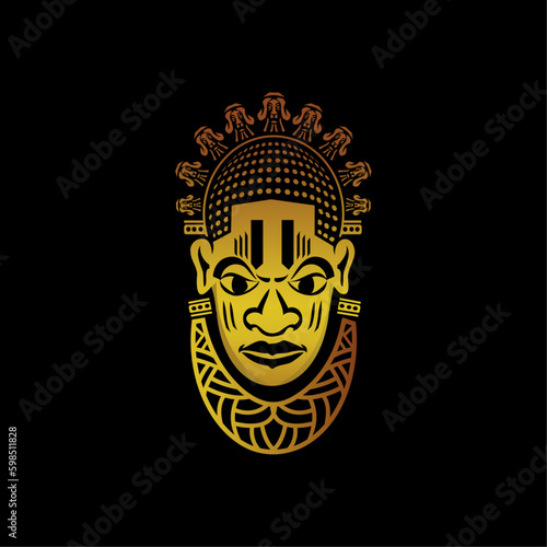 Africa Mask ,Pendant mask,Africa,vector,Ilustration