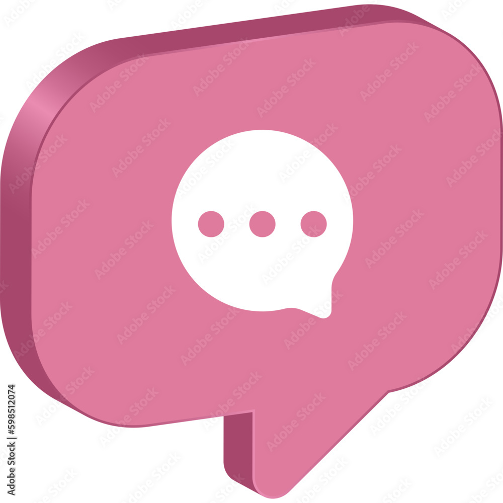 3D Social Media Icon 3D Social Media Icon