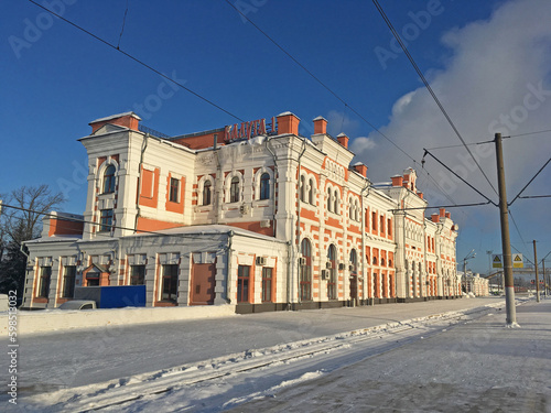 The railway station in Kaluga, Ruissia photo