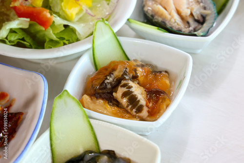South Korea seafood raw sea squirt sashimi