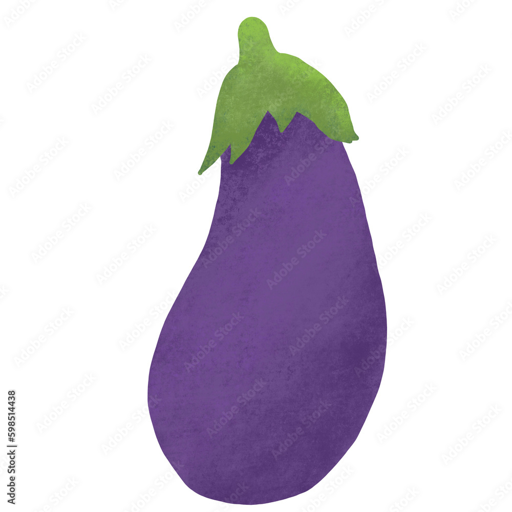 Eggplant isolated illustration on white background Eggplant isolated illustration on white background
