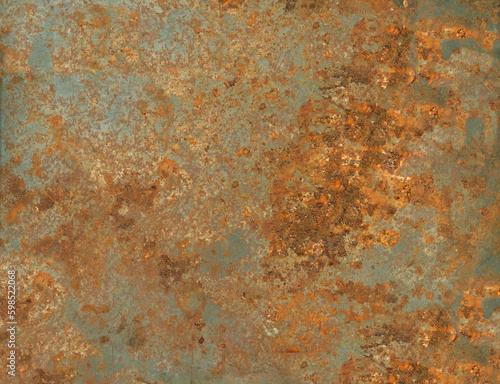 Old rusty metal texture. Grunge background wallpaper