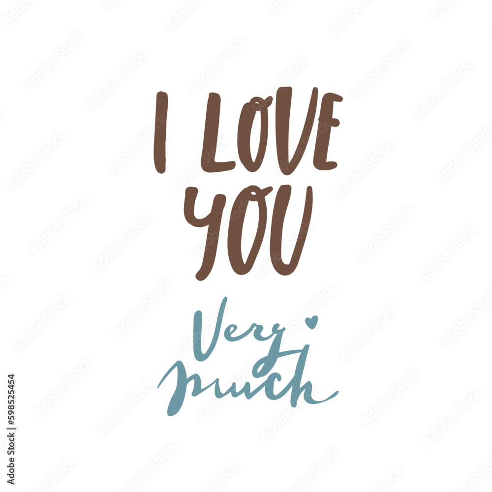 Fototapeta premium Vector Valentines Day text with glitter elements. Shine hand drawn letters, Black and gold. I love you. Generative AI