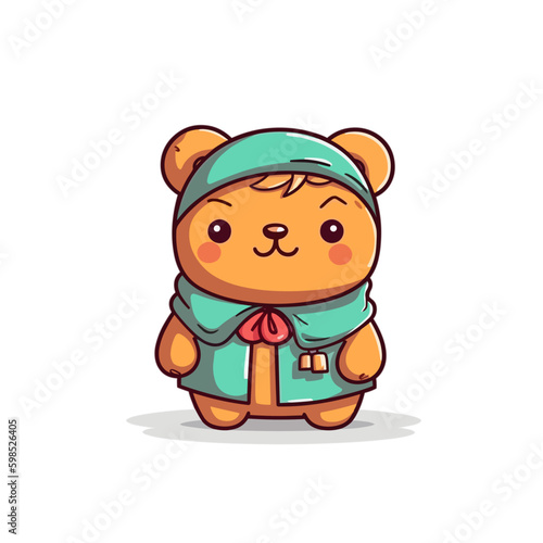 cute cartoon colorful teddy bear type 7