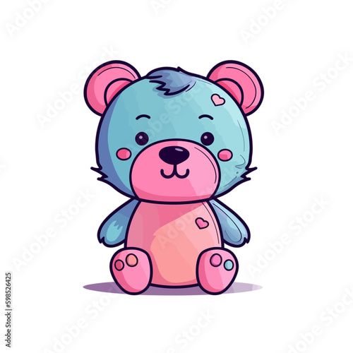 cute cartoon colorful teddy bear type 6