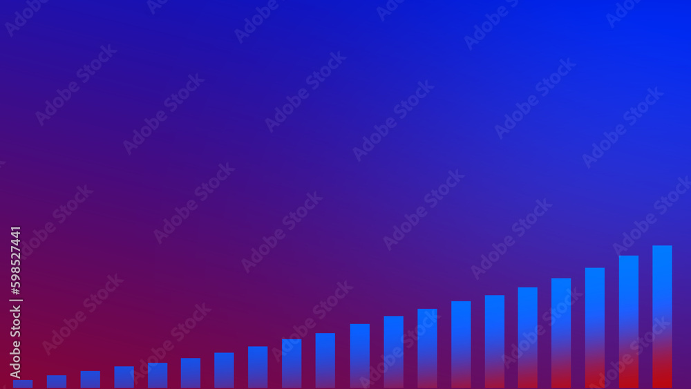 Obraz premium Abstract graph chart of stock market trade background.