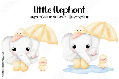 Cute elephants, elephant, elephant vector illustration