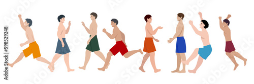 Clip art set of people (people getting excited) 