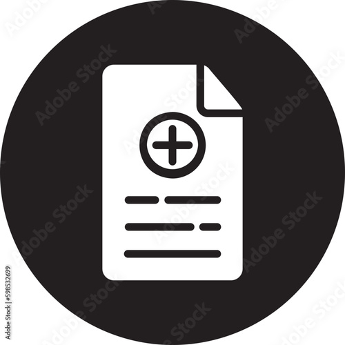 medical history glyph icon