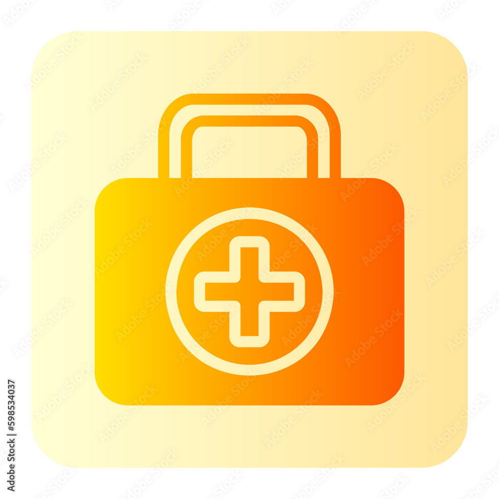 first aid box gradient icon first aid box gradient icon