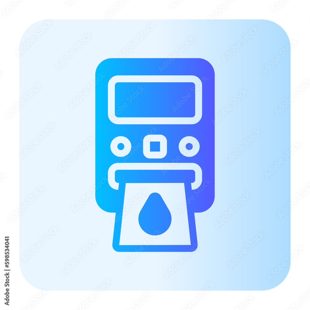 hemoglobin test meter gradient icon hemoglobin test meter gradient icon