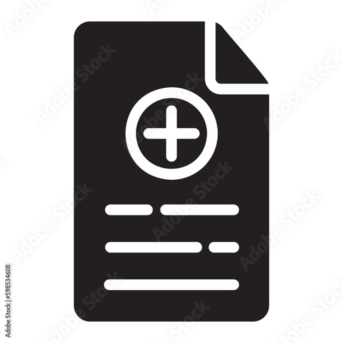 medical history glyph icon