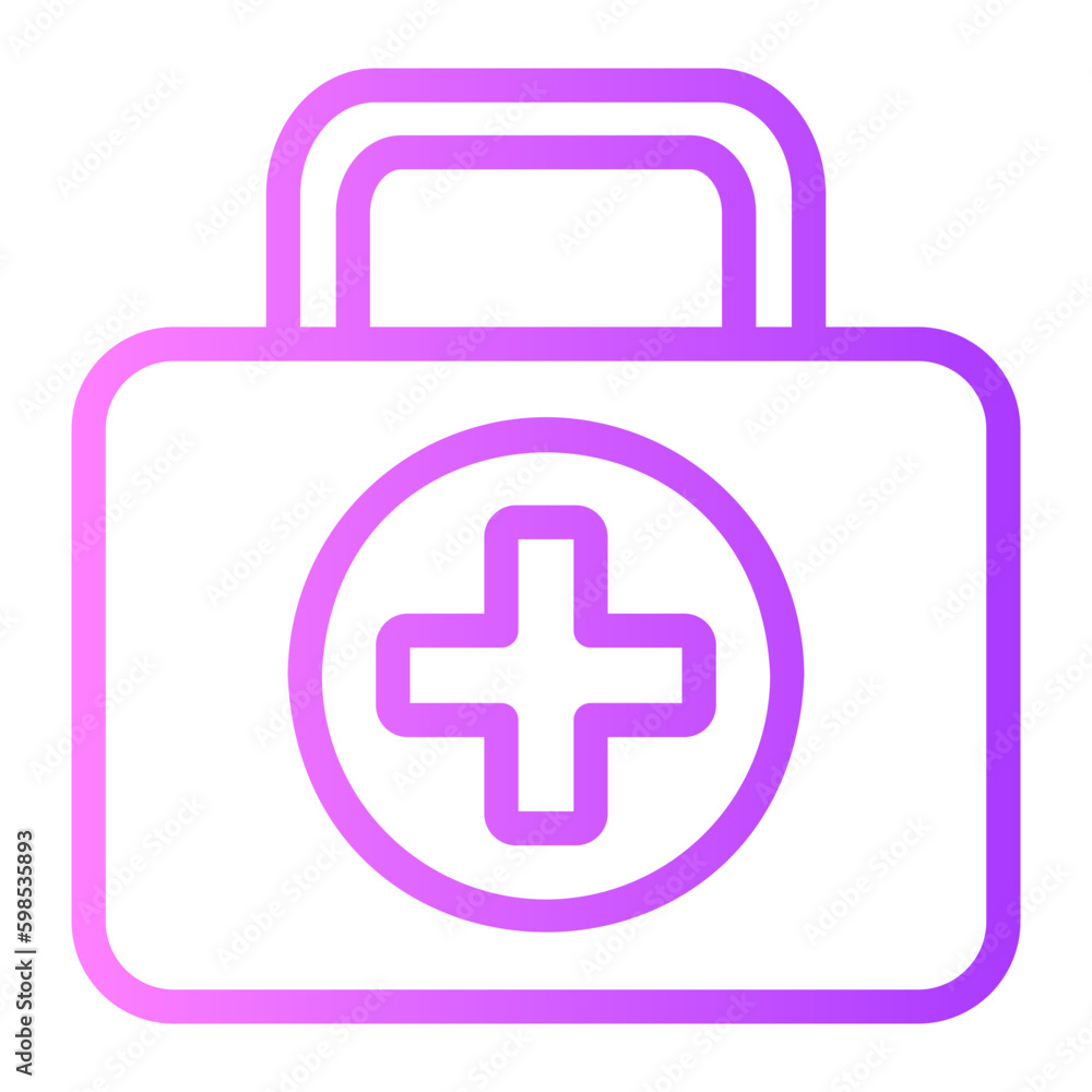 first aid box gradient icon first aid box gradient icon