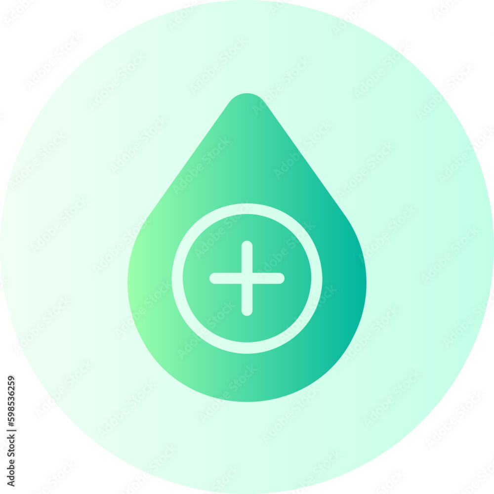 Fototapeta premium blood drop gradient icon