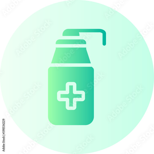 disinfectant gradient icon