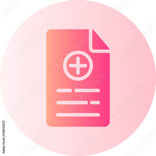 medical history gradient icon