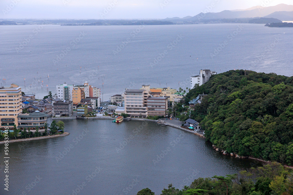 Obraz premium Cityscape of Nishi Ward in Hamamatsu town, Shizuoka prefecture, Chubu, Japan.