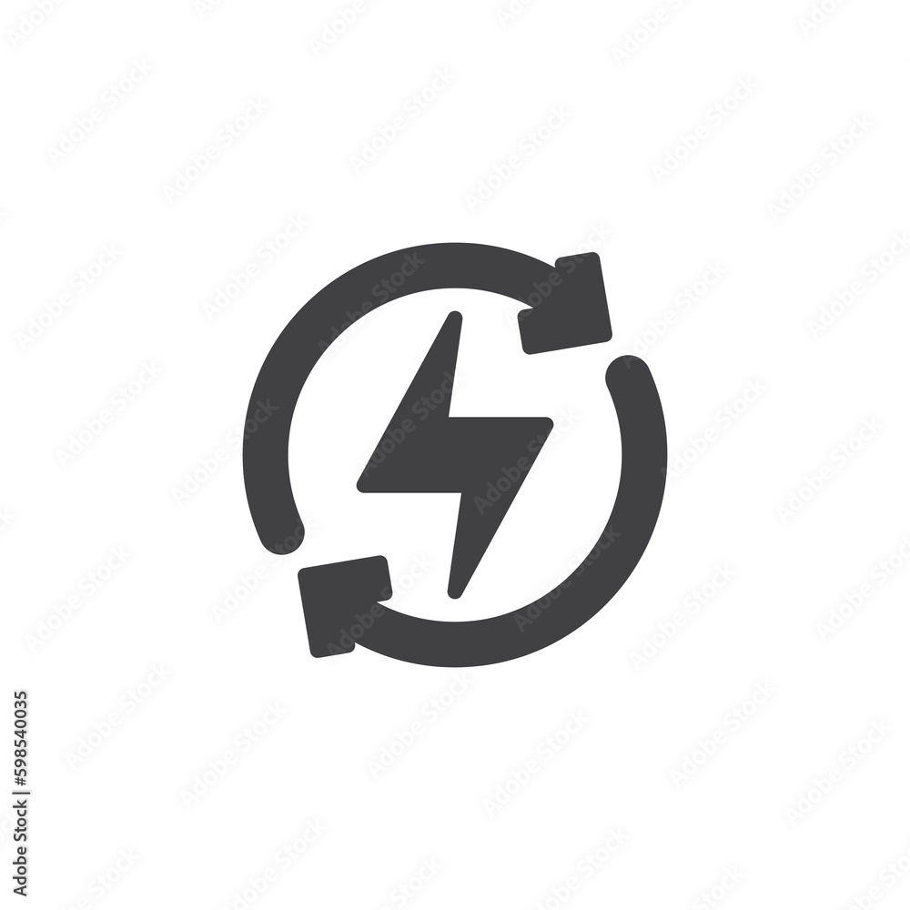Renewable energy vector icon