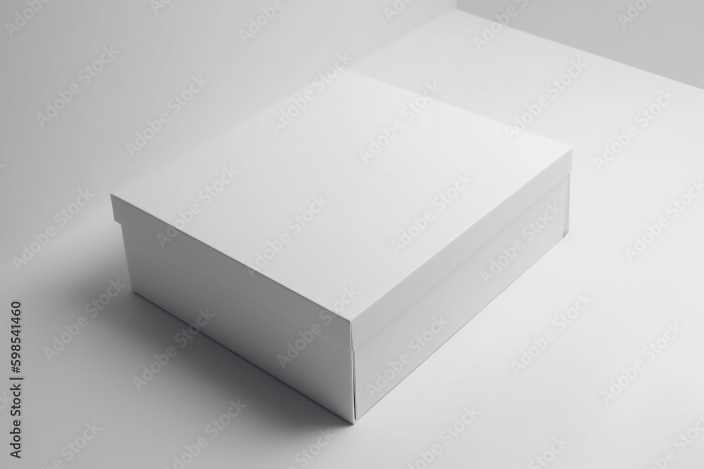 blank white mockup for advertising products. Generative AI blank white mockup for advertising products. Generative AI
