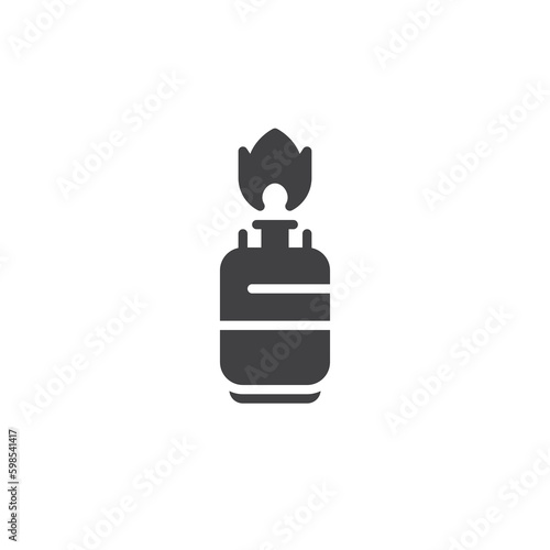 Gas cylinder vector icon