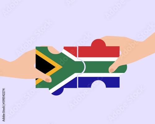 Solidarity and togetherness in South Africa, people helping each other, unity and help