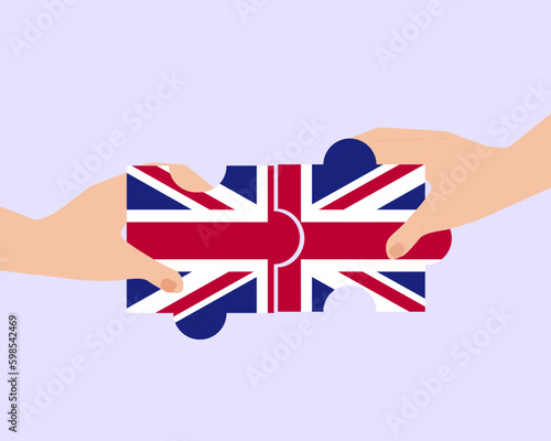 Solidarity and togetherness in United Kingdom, people helping each other, unity and help