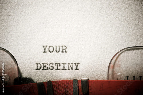 Obraz na plátně Your destiny text