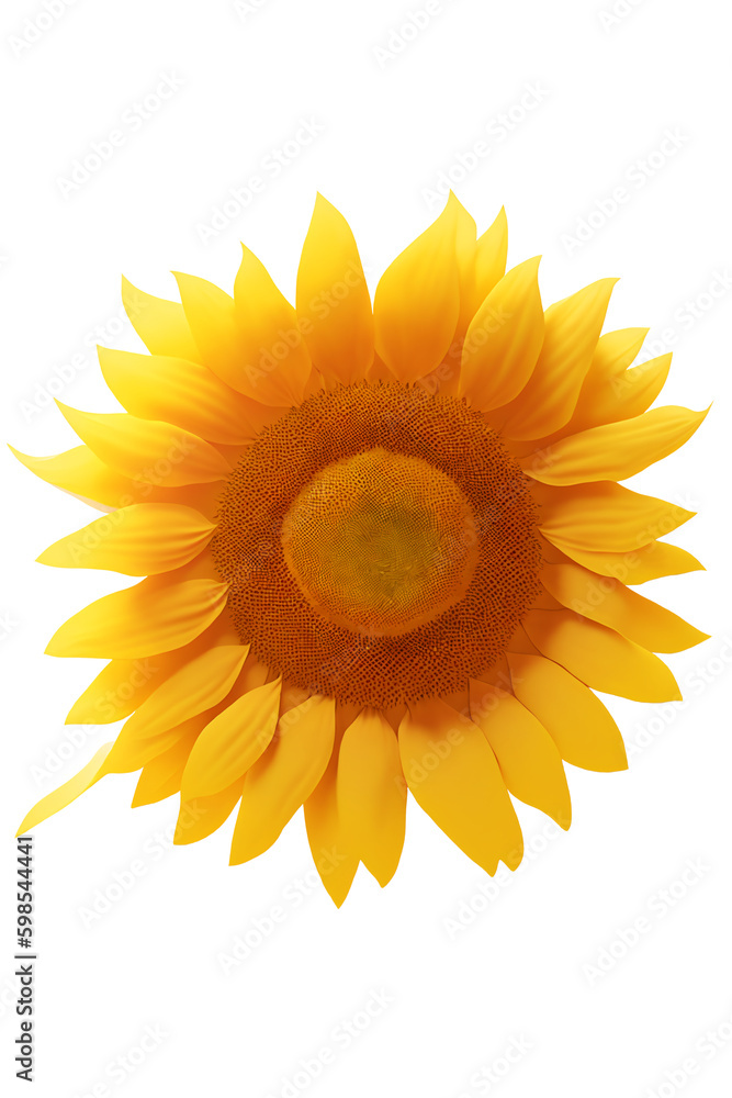 Fototapeta premium ひまわりの花びら.generative AI