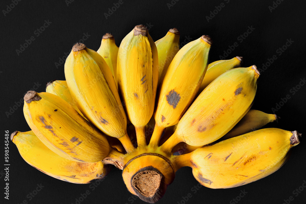 Photography Ducasse Banana on Black background
