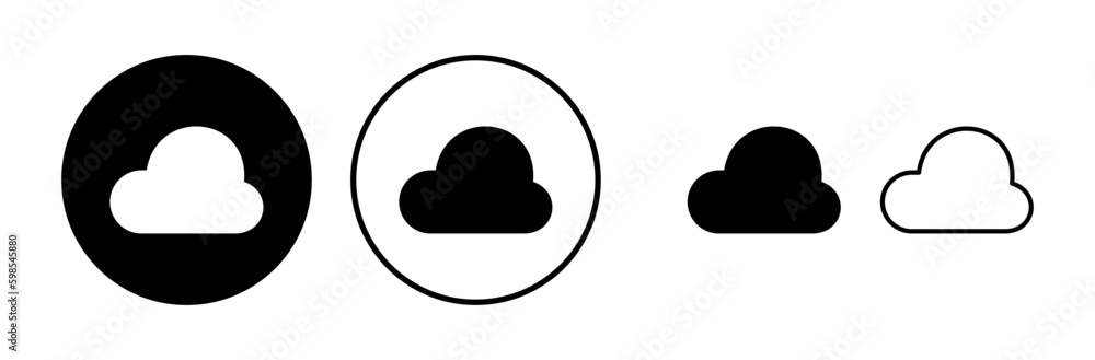 Cloud icon vector. cloud data. cloud services Cloud icon vector. cloud data. cloud services