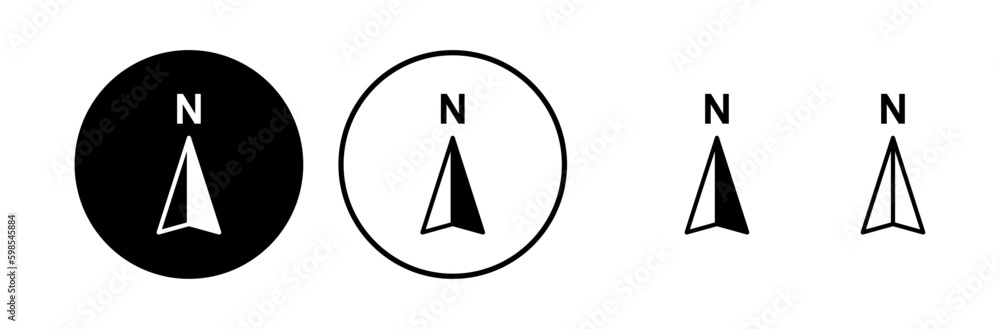 Compass icon vector. navigation icon Compass icon vector. navigation icon