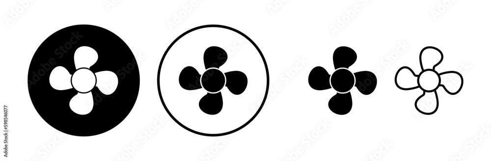 Fan icon vector. blower icon. propeller. ceiling Fan icon vector. blower icon. propeller. ceiling
