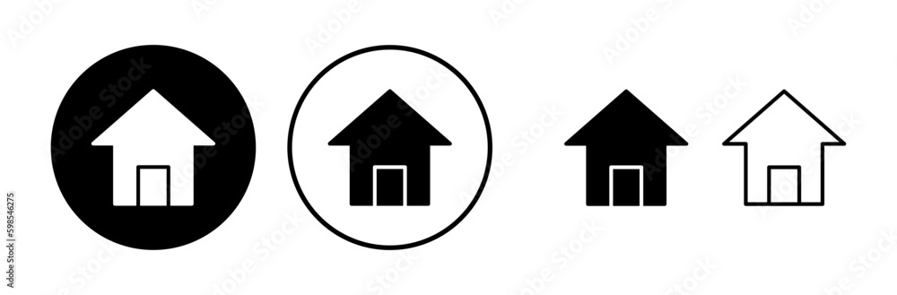 Home icon vector. House vector icon Home icon vector. House vector icon