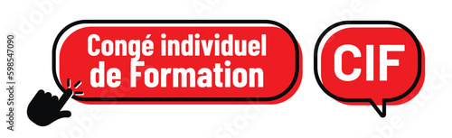 Tableau sur toile CIF - congé individuel de formation