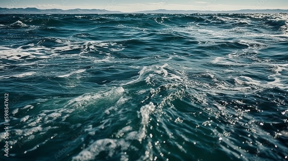 particularly point by point photo sea water. Creative resource, AI Generated particularly point by point photo sea water. Creative resource, AI Generated