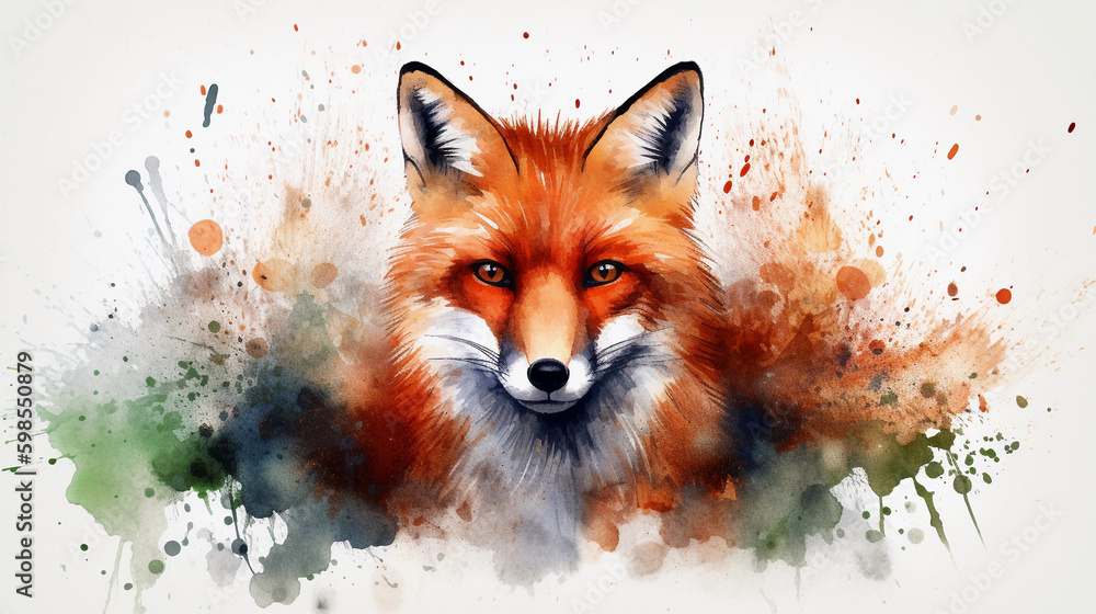 Obraz premium red fox vulpes