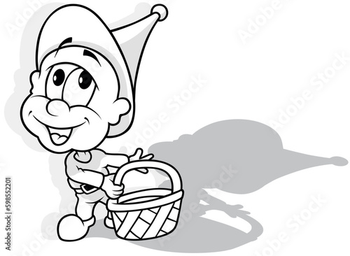 Drawing of a Tiny Dwarf wit...